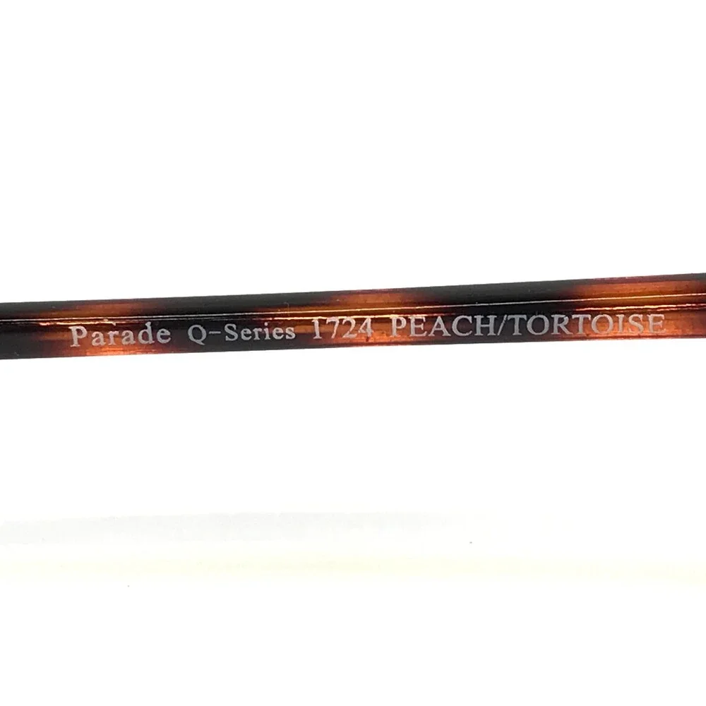 Parade Eyeglasses Frames 1724 PEACH/TORTOISE Round Full Rim 47-20-130